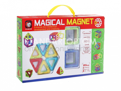 Магнитный конструктор Magical Magnet 20 деталей (оптом / розница / дропшиппинг)