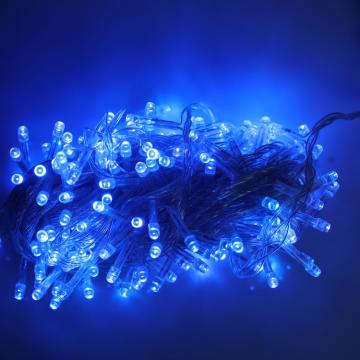 Гирлянда светодиодная LED с прозрачным проводом 15 м (синяя) G-8740D (оптом / розница / дропшиппинг)