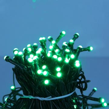 Гирлянда светодиодная 10 м (зелёная) LED-G-9V-100-1 (оптом / розница / дропшиппинг)