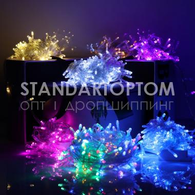 Гирлянда светодиодная LED с прозрачным проводом 7 м (мульти) G-8718D (оптом / розница / дропшиппинг)