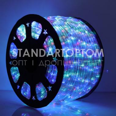 Дюралайт - декоративная подсветка 100 м - 10.5 мм - 24 LED / м (мульти) 000100-105 (оптом / розница / дропшиппинг)