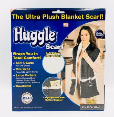 Зимняя меховая безрукавка с карманами Hugle scarf (оптом / розница / дропшиппинг)