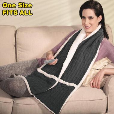 Зимняя меховая безрукавка с карманами Hugle scarf (оптом / розница / дропшиппинг)