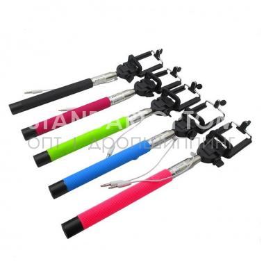 Монопод для селфи selfie stick cable take pole (оптом / розница / дропшиппинг)